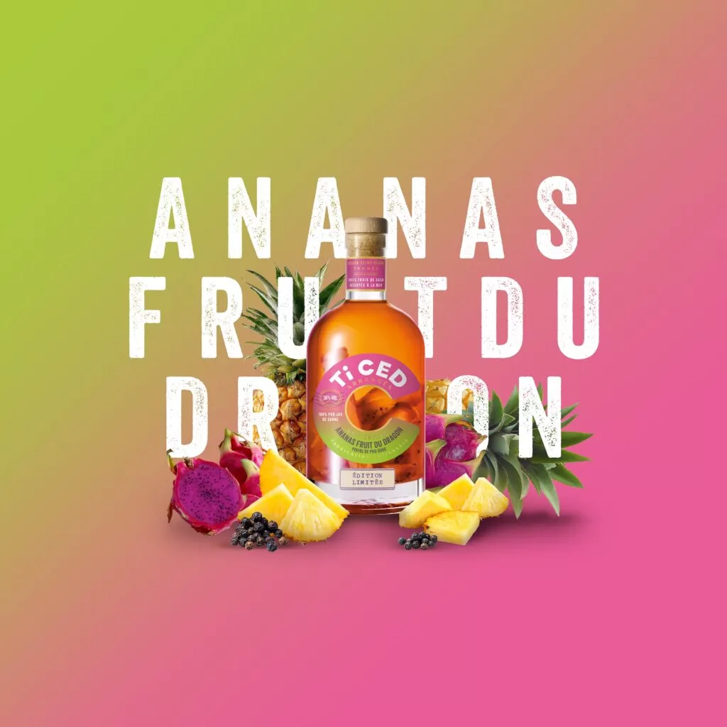 Ti Ced - Ananas Fruit du Dragon Poivre 36°