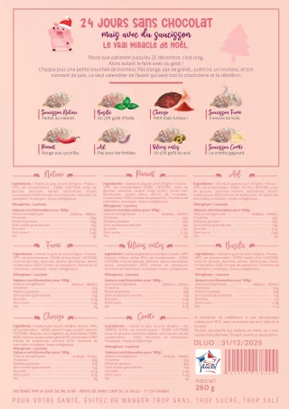 Calendrier de l'avent Mini-Saucissons